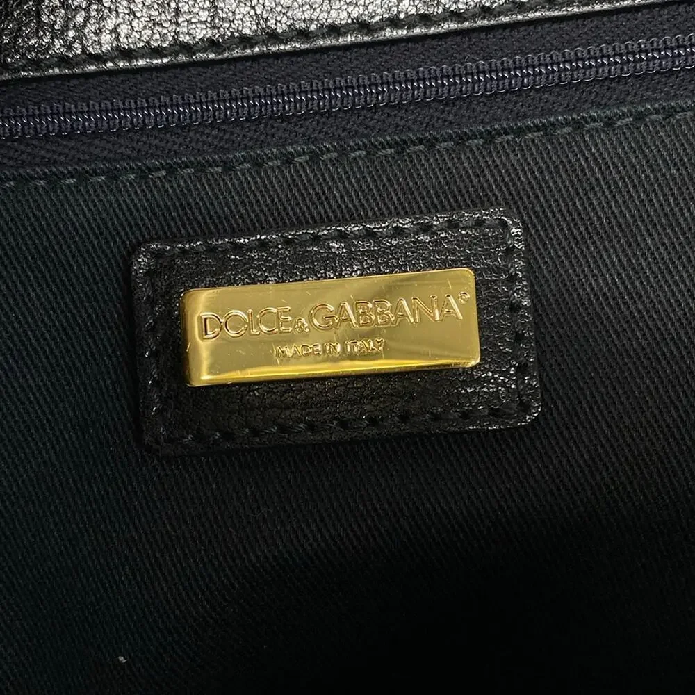 Dolce & Gabbana DOLCE&GABBANA Sicily Handbag Cotton Leather